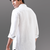 White solid pure linen shirt