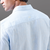 Classic blue solid pure linen shirt