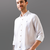 White stripe pure linen shirt