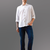 White stripe pure linen shirt