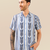 Blue solid handloom cotton shirt