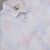 White printed half sleeve pure linen shirt