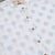 White printed mandarin collar pure linen shirt