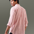 Brick red solid lightweight handloom shirt