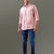 Brick red solid lightweight handloom shirt