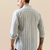 Green-blue striped handloom cotton shirt