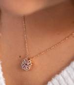 2 in 1 flower megnet type pendant set special for women and girls