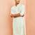 Men mint green viscose kurta - long sleeve mandarin collar festive wedding traditional ethnic wear
