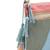 Anekaant Hue Aqua Blue & Pastel Multi Cotton Canvas Colourblocked Sling Bag