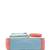 Anekaant Hue Cream & Pastel Multi Cotton Canvas Colourblocked Sling Bag