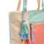 Anekaant Hue Coral & Pastel Multi Cotton Canvas Colourblocked Shoulder Bag