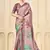 onion pink signora zari silk blend floral digital printed casual wear saree.