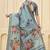 sky blue pink signora zari silk blend floral digital printed casual wear saree.