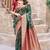 green color elegant soft silk blend saree