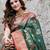 green color elegant soft silk blend saree