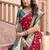 red color elegant soft silk blend saree
