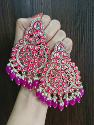 Rumaisa Pink Earrings 2