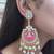 Raghavi Pink Kundan Earrings
