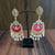 Raghavi Pink Kundan Earrings