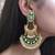 Green Meenakari Earrings