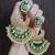 Green Meenakari Earrings