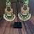 Green Meenakari Earrings