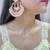 Pink Meenakari Chandbali Earrings