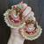 Pink Meenakari Chandbali Earrings