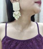 White Pearl Earrings