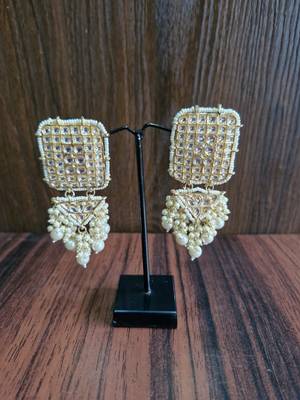 White Pearl Earrings 3