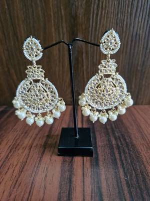 White Pearl Earrings 3