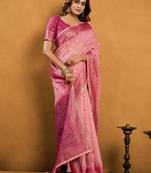 elegant premium spun cotton saree with rich pallu & zari jhallar