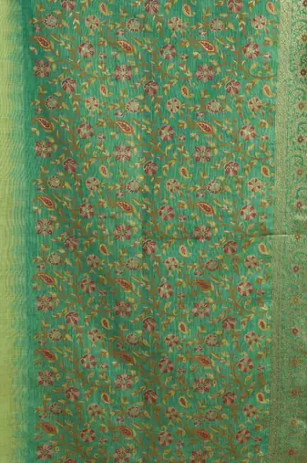 elegant premium spun cotton saree with rich pallu & zari jhallar