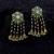 Light green color kundan earrings