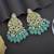 Light green color kundan earrings