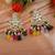 Multi color kundan earrings