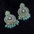 Light green color kundan earrings