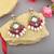 Rani color kundan earrings