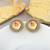 Gold color stud kundan earrings