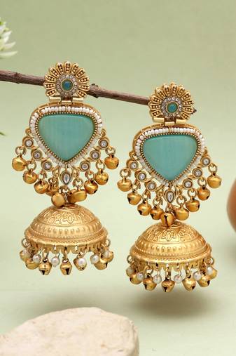 Rama green color amrapali earrings