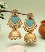 Rama green color amrapali earrings