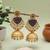 Purple color amrapali earrings