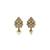 Lavish oval shape brown uncut kundan stone antique gold plated jhumki earring for women and girls