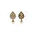 Lavish oval shape brown uncut kundan stone antique gold plated jhumki earring for women and girls