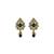 Lovely oval shape green uncut kundan stone antique gold plated jhumki earring for women and girls