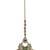 Chandelier shape mother of pearl green uncut kundan stone antique gold plated maang tikka for women and girls