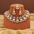 White color kundan necklace set