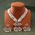 White color kundan necklace set
