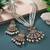White color kundan necklace set