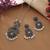 Purple color oxidised necklace set